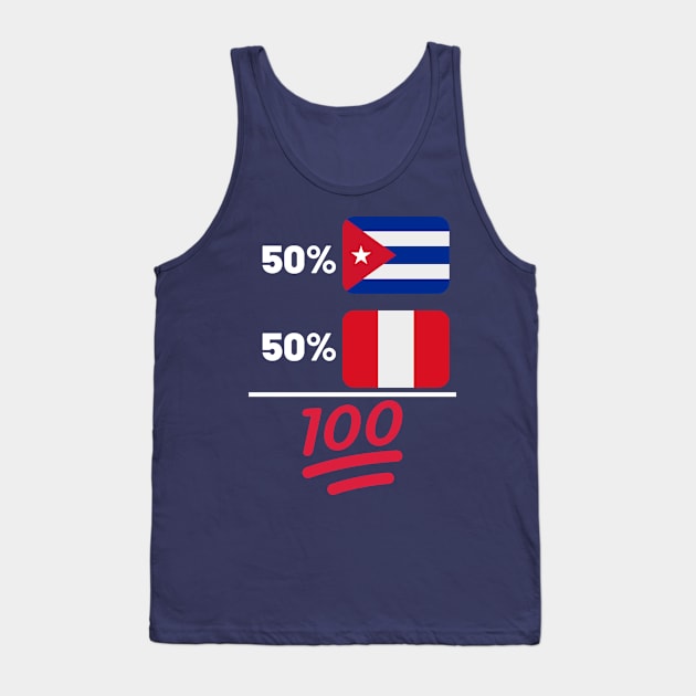 Cuban Plus Peruvian Mix Heritage Tank Top by Just Rep It!!